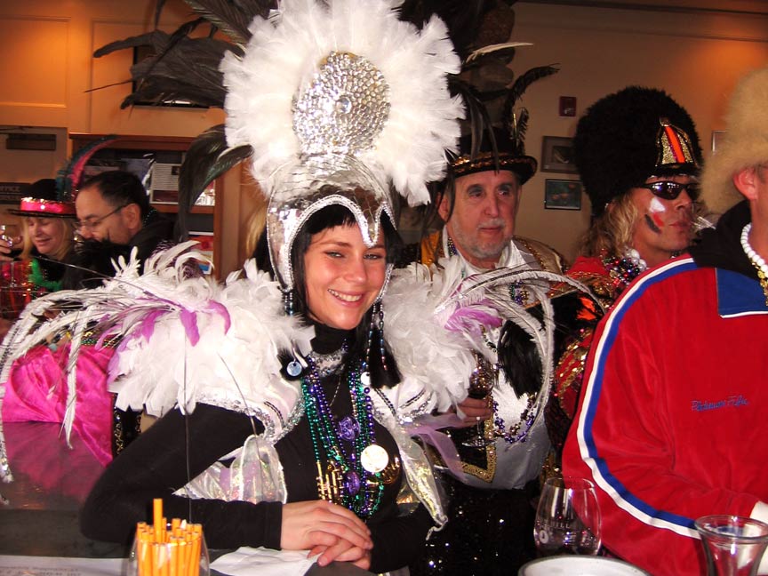 picture of girl at Mardi Gras Celebration.